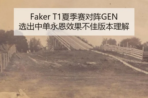 Faker T1夏季赛对阵GEN选出中单永恩效果不佳版本理解